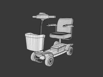 Mobility Scooter - Variant B 3D model