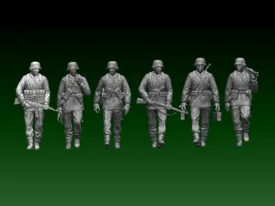 German soldiers 3D print model order