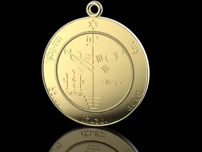 Pendant of Solomon Pentacle Jupiter 3D print model