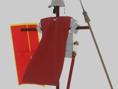 Acient Roman Armor Set Low-poly 3D model