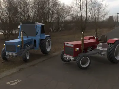 Cabin tractor 3D model