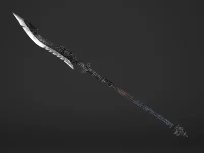 Saw Spear Head Low-poly 3D model