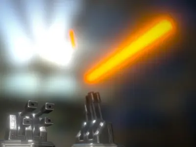 Laser Gun Tower  Free low-poly 3D model