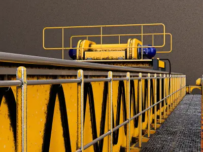 Overhead Crane 3D model buy