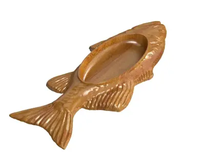 Ashtray fish 3d print source 3d model stl obj  3D model