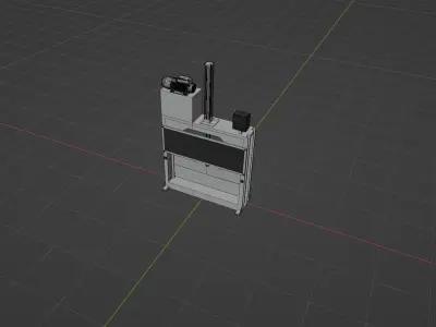 industrial Rubber Cutter Machine 3D model