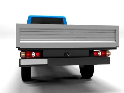 MERCEDES SPRINTER DOUBLECAB TRUCK Low-poly 3D model