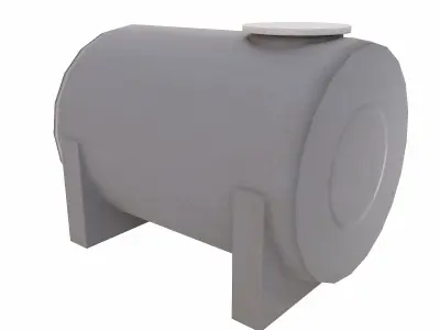 Roof Water Tank  Low-poly 3D model