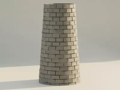 Stone Tower 3D model buy