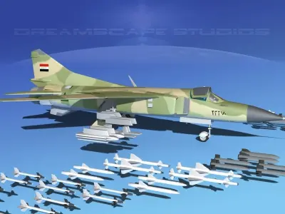 Mig 23 Flogger B V22 Iraq 3D model