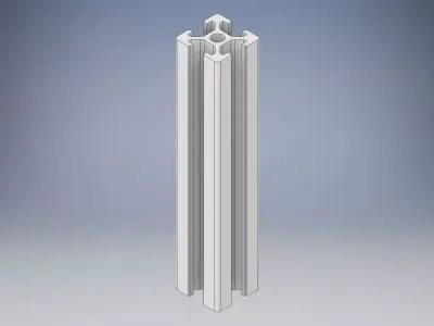 20X20 - T-slot - Aluminium Profile Free 3D model