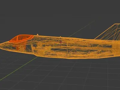 fa38 airplane Low-poly 3D model