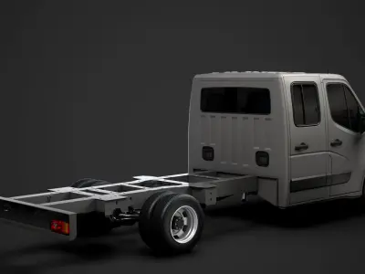 Renault Master CrewCab DW E30 Chassis 2010 3D model