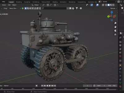 Steam Tank  3D model