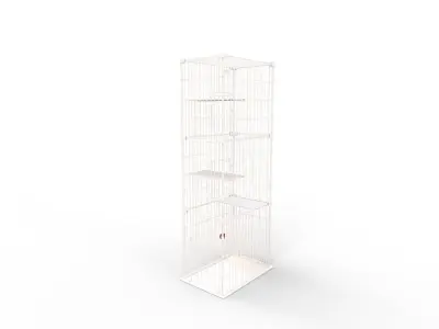 Iris Ohyama Woody Cat Cage 3D model