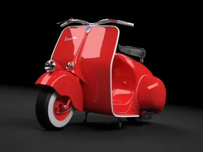 Scooter Vespa 98 1946 3D model