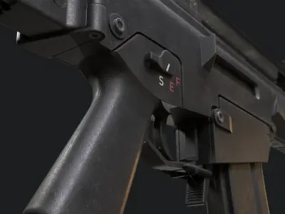 G36KA4 Assault Rifle - Game Ready  Low-poly 3D model