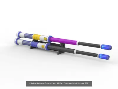 APEX Weapons Set - 8 Printable models - STL - Commercial 3D Model Collection