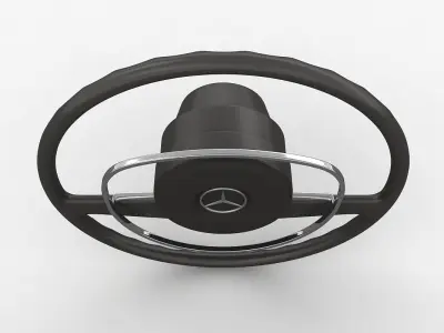 Mercedes-Benz 280 SL Steering Wheel Low-poly 3D model