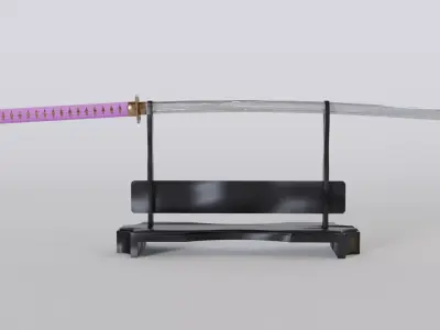 Byakuyas sword from Bleach anime 3D model