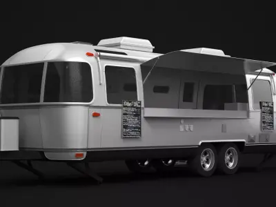 Airstream Food Truck 3D model