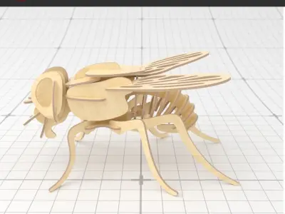 3D PUZZLE HOSUE FLY 3D model