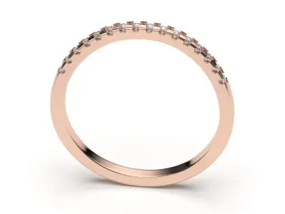 solitaire with ring sizes  8 part S38 3D print model