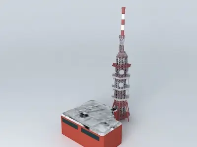 Transmitter Sitno Sitno broadcaster Free 3D model