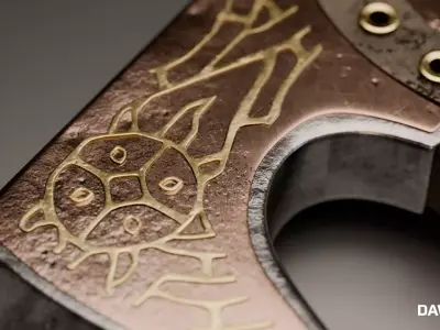 Ultra-Realistic High-Poly Leviathan Axe - Cinematic 3D Asset 3D model