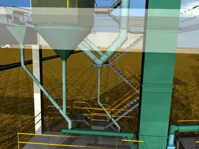 Cement Packing Plant Free 3D model