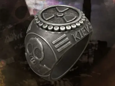 Stylized 3d Ring - Pripyat-Kiev 3D print model