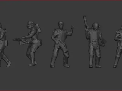 USCM Colonial Marines 3D print model