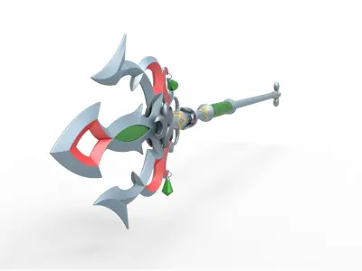 Lightscale trident from the game Legend of Zelda 3D print model