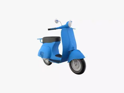 Vespa Scooter 3D model get