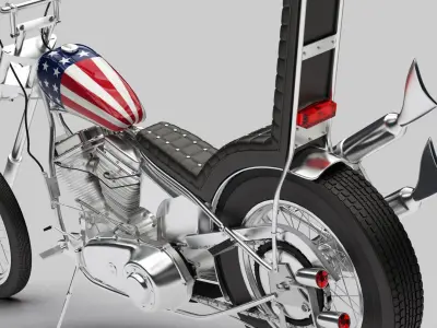 Easy Rider Motorcycle 3D model