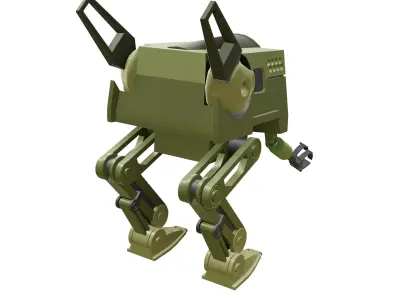 Industrial Robot Revolution Changing the Future game ready file Low-poly 3D model