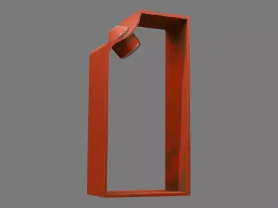 realistic industrial metal bracket  Free 3D model