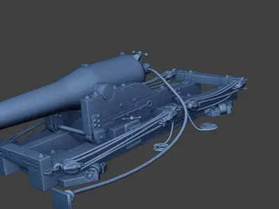 American civil war Dahlgren Cannon ACWDC 3D print model