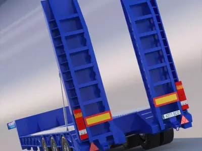 Gooseneck Trailer 3D model