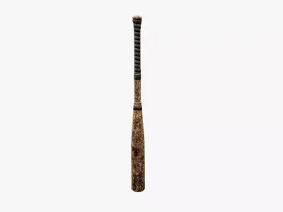 Post Apocalyptic BaseBall Bat Low-poly 3D model