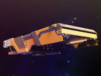 Sci-Fi spaceships collection 3D Model Pack