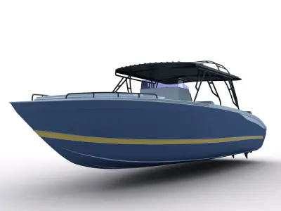 Midnight Express Powerboat 3D model