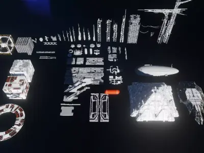 blender eevee scifi asset pack 3D model