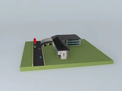 SketchyPhysics Car  Free 3D model