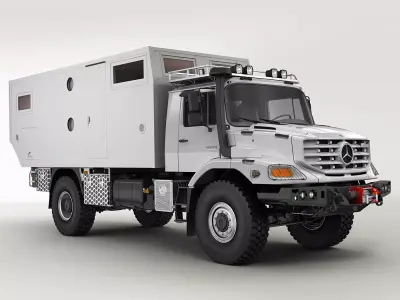Mercedes Zetros Motorhome 3D model