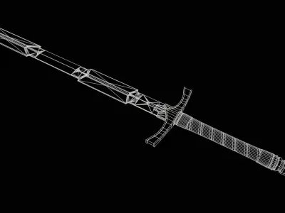 Incursion - Inquisitor Longsword Low-poly 3D model