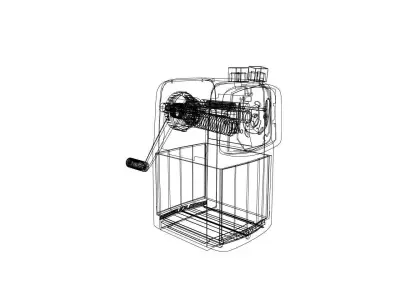 Pencil Sharpener Low-poly 3D model buy