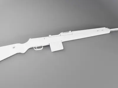 WAR GUN Low-poly 3D model