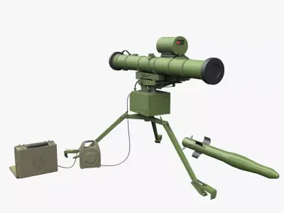 Stugna-P ATGM Low-poly 3D model purchase
