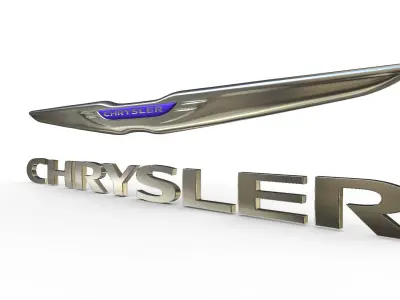 chrysler logo 3D model by 3dlogoman